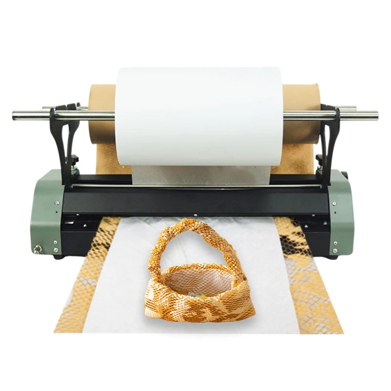 

Light Weight Easy To Install Packaging Automatic Dispenser Cushion Kraft Wrapping Paper Honeycomb Making Machine