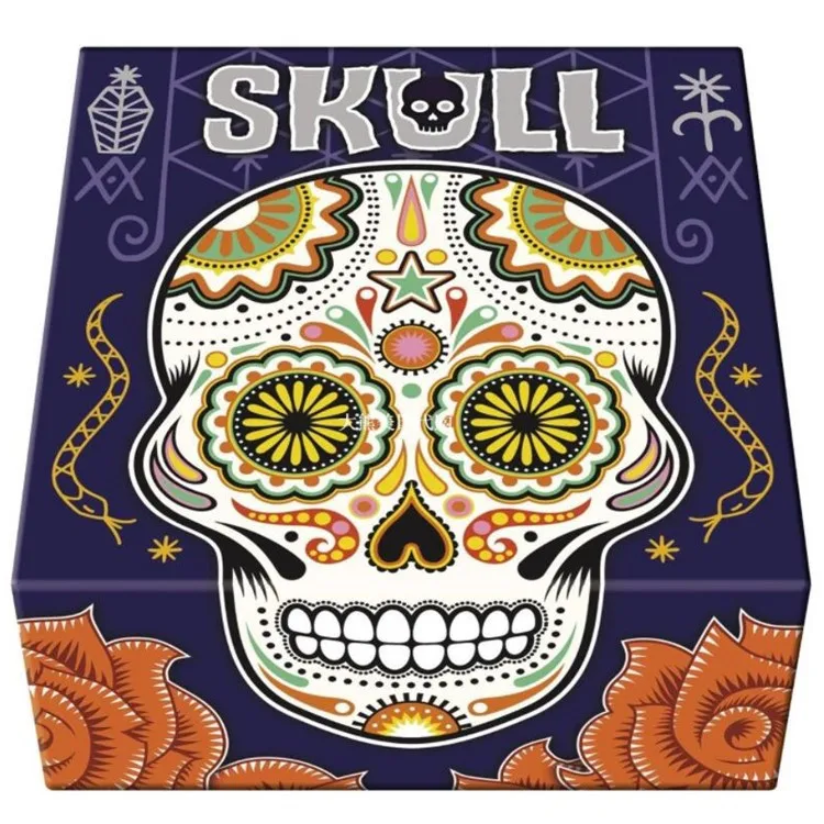 

Flower Skull Board Game Cards Friends Leisure Party Guessing Psychological Gaming Luck Bragging Game Card Toys English Card Toys