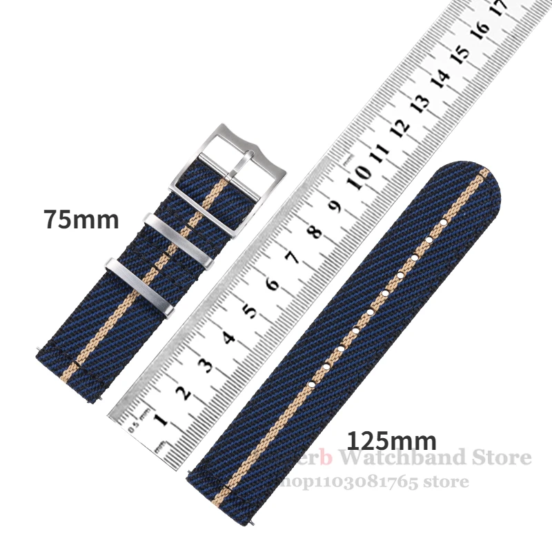 Нейлоновый ремешок для часов Tudor для Omega, тканый холщовый тканевый ремешок для Seiko, мужской военный спортивный быстросъемный браслет 20 22 мм