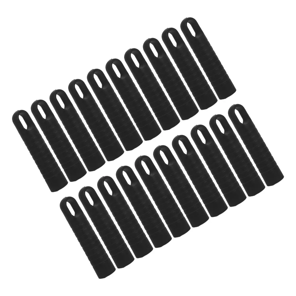 20Pcs Threaded Mop Accessories Plastic Replacement Tip Cap Secure Locking Sleeve Easy Replace Mop Parts for Home Office