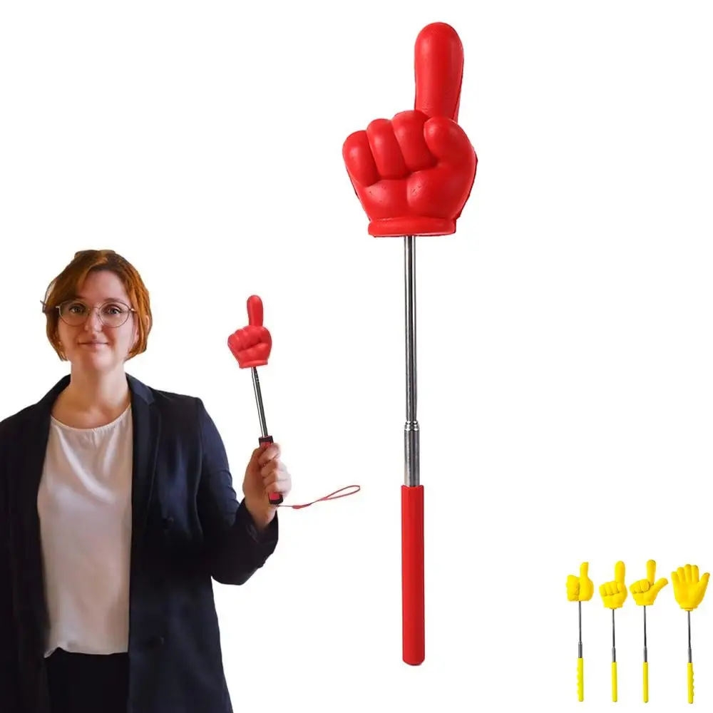 Retractable Teaching Stick Stainless Steel Non-slip Handle Classroom Finger Pointer Macarons Whiteboard Guide Indicator