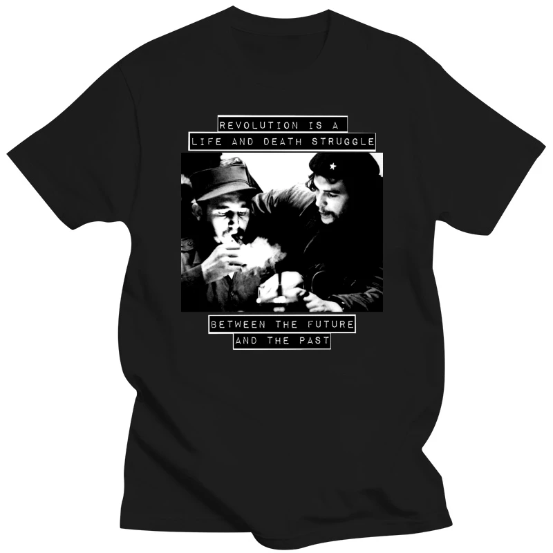 Fidel Castro Che Guevara  T-shirt Communist Soviet BLM Black Lives Cool Short Sleeve Men T Shirt Men Short Sleeve Tee