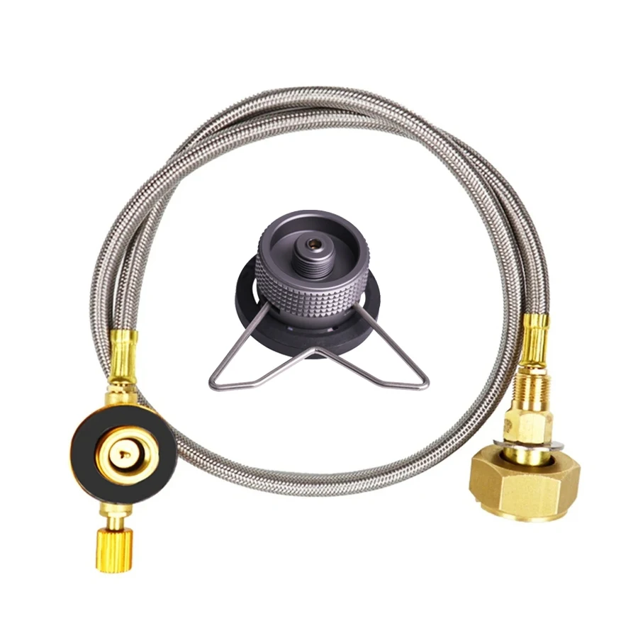 Adaptador de repuesto de propano para estufa de Gas, cilindro plano, GLP, Butan, accesorios para acampar al aire libre, Rusia y Europa