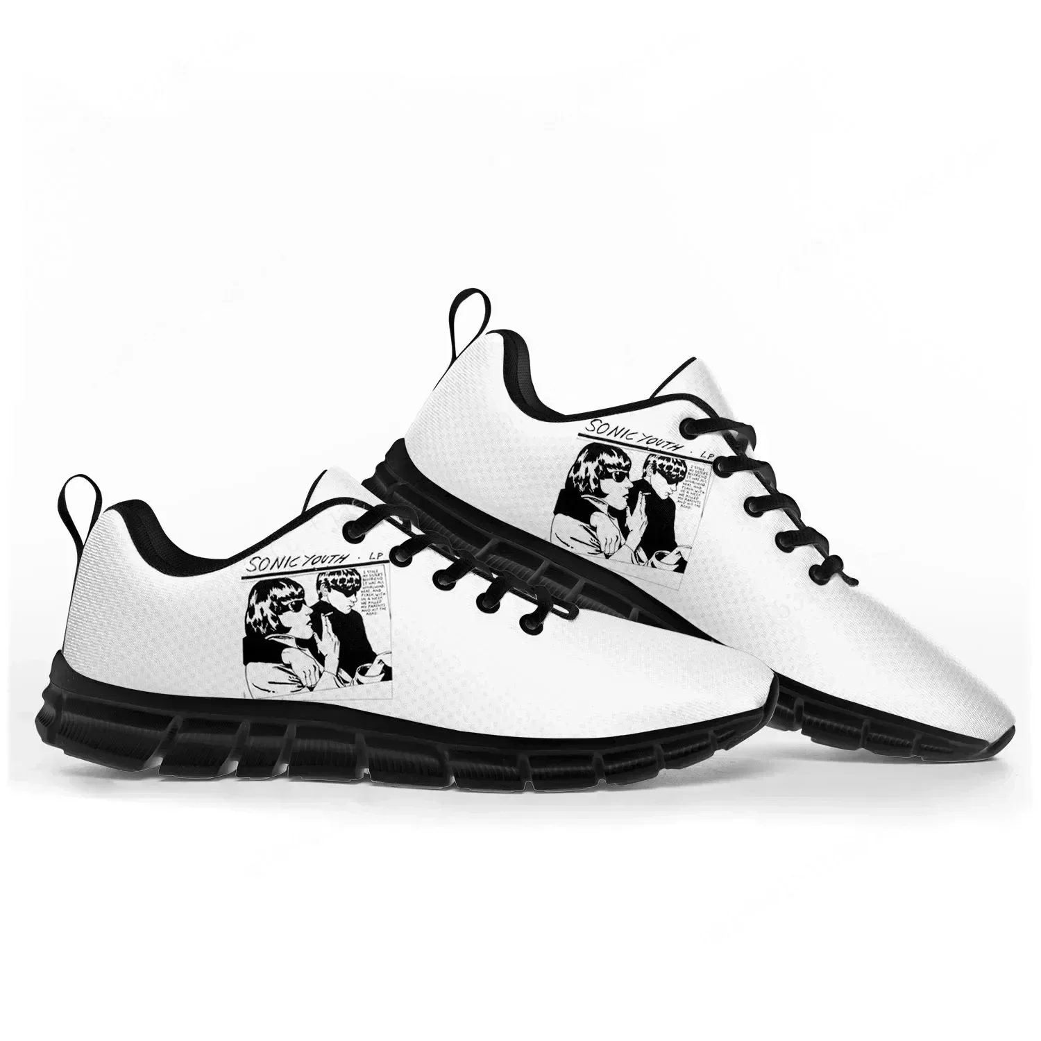 Sonic Youth Rock Punk Sports Shoes Mens Womens  Sneakers Casual Custom Couple Shoes Black