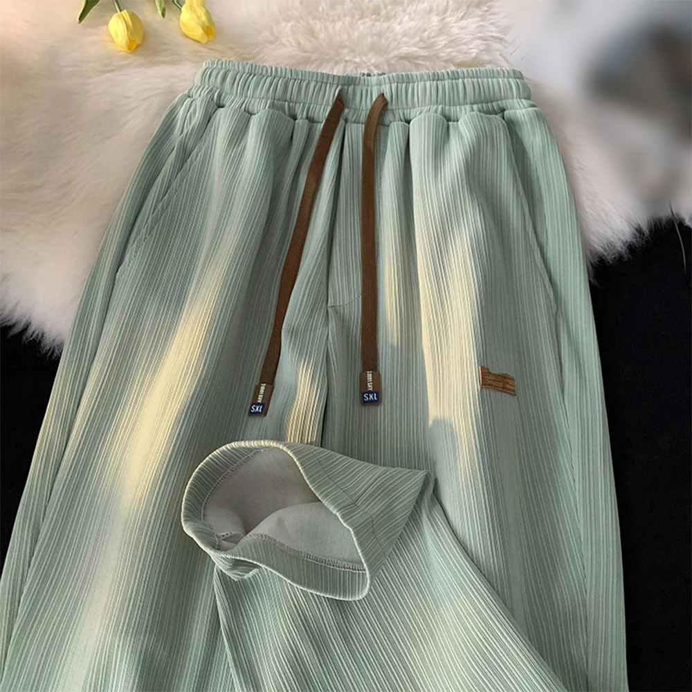 Vacation Outfits XL Wide-leg Pants Vacation Holiday Outfit Vintage Casual Lounge Moderate Elasticity Pure Color