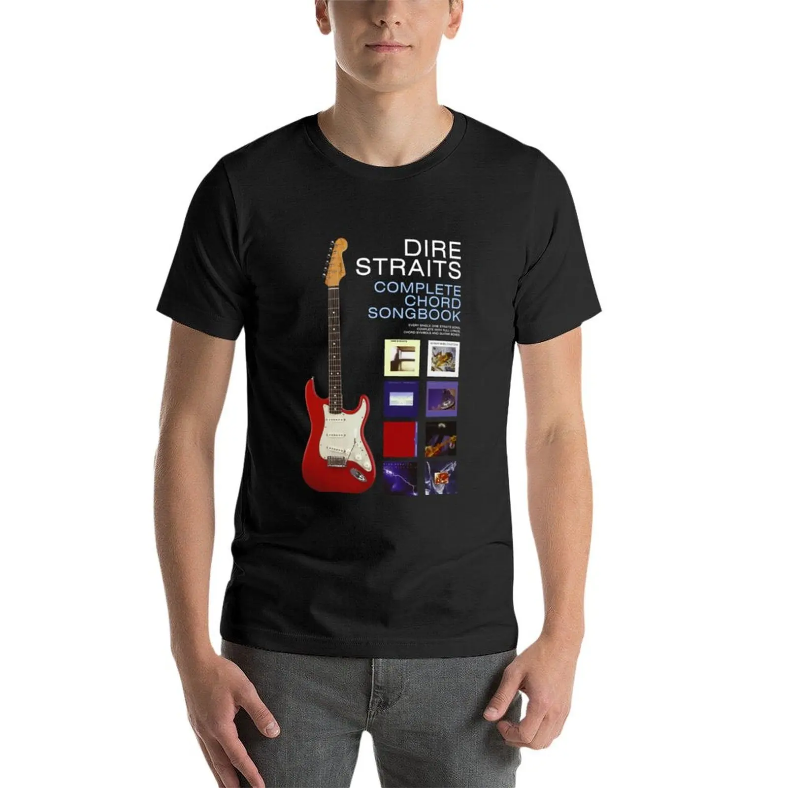 Cancionero completo de acordes de Dire Straits Camiseta clásica T-Shirt customizeds hippie clothes men t shirt