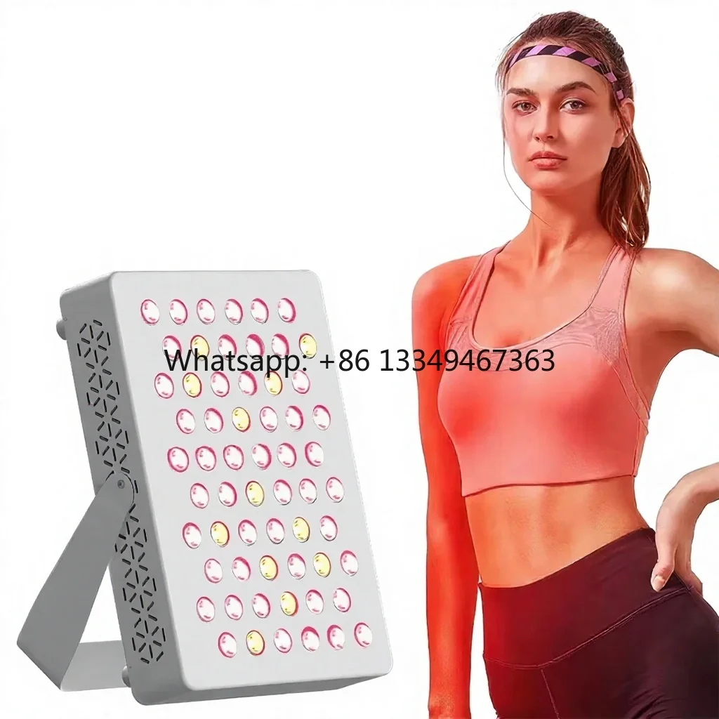 LED Light Therapy Panel with Red & NIR Wavelengths for Face Pain Relief Muscle Relaxation Home Use