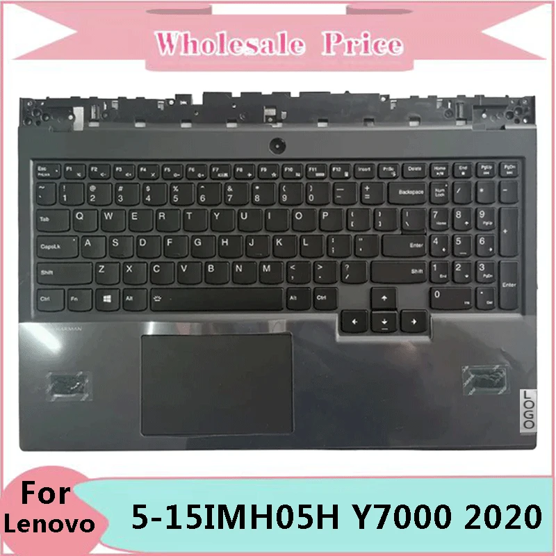 

New For Lenovo Legion 5 15ARH05H 5-15IMH05 5-15ARH05H 5-15IMH05H Y7000 2020 Laptop Palmrest Case Keyboard US Version Upper Cover