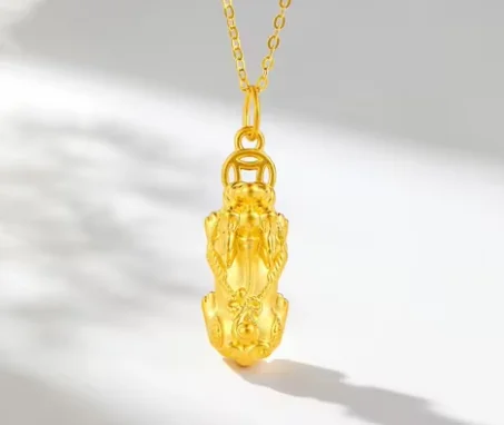 

24k pure gold pixiu 999 real gold pixiu charms diy bracelet fine gold pixiu pendant