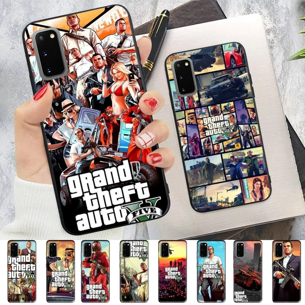 Hot Game GTA V Phone Case For Samsung S 9 10 20 21 22 23 30 23 24 Plus Lite Ultra FE S10lite Fundas