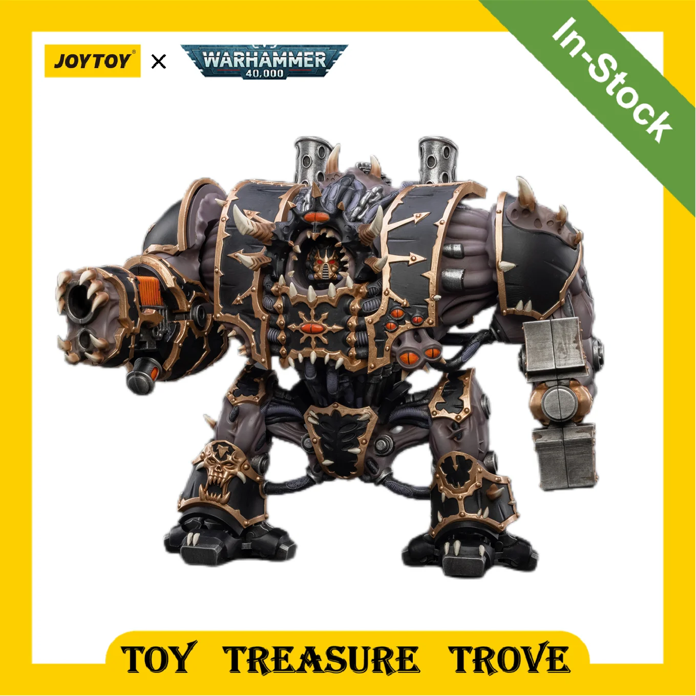 

[In-Stock] JOYTOY 1/18 Action Figure Warhammer 40k Chaos Space Marines Black Legion Helbrute Military Figure Amime Model Toys