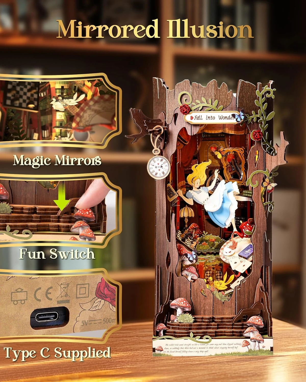 Fall into Wonder 3D Wooden Puz - Woodworking Book ulasan dan harga
