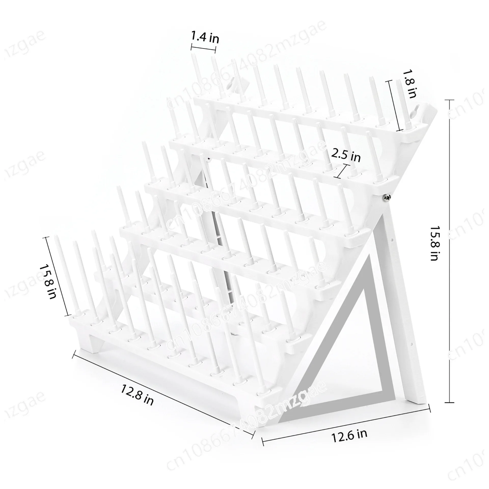

60E Hole Plastic Base Adjustable Embroidery Thread Toy Jewelry Rack Hand Sewing DIY Storage Rack