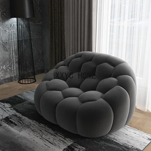 

Small Apartment Home Lazy Sofa Tatami Simple Nordic Living Room Internet Celebrity Light Luxury Modern Leisure Chair