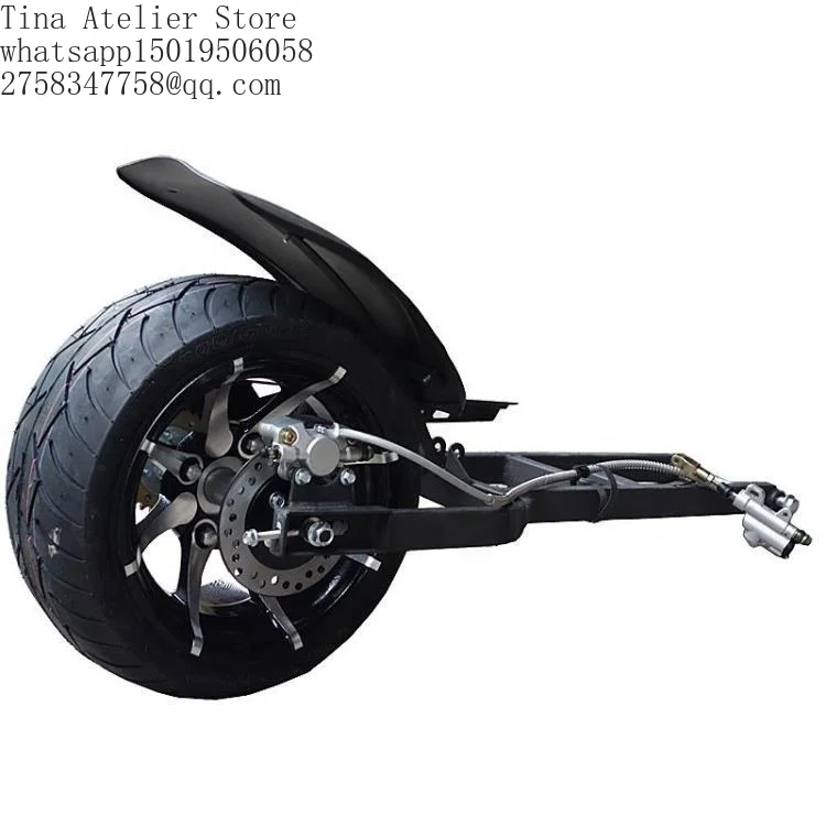 DIY Four Wheel GO KART KARTING ATV UTV Buggy Rear Axle Swingarm Fork With 12 Inch Wheel Rim