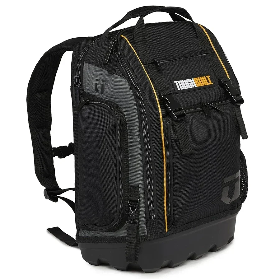 TB-66C Tool Bag and Backpack Rugged Off-Road Base, for Heavy-Duty Jobsite Back Pack for Electricians, Construction