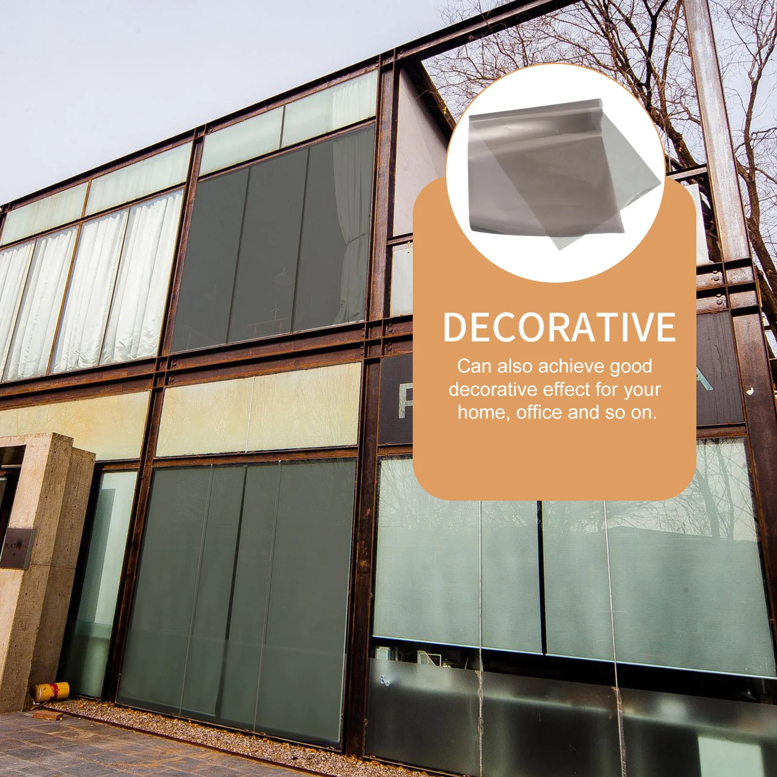 

Uv Protection Window Film Heat Blocking One Way Mirror Tint For Home Privacy Daytime Sun Reflective Glass Sticker Static Cling