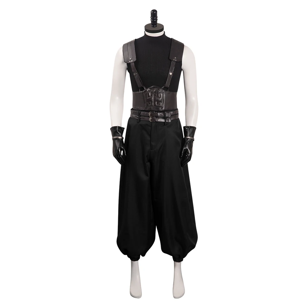 Crisis Core Final Fantasy VII Reunion Zack Cosplay Costume Outfits Halloween Carnival Party Suit For Adult Men Role Play