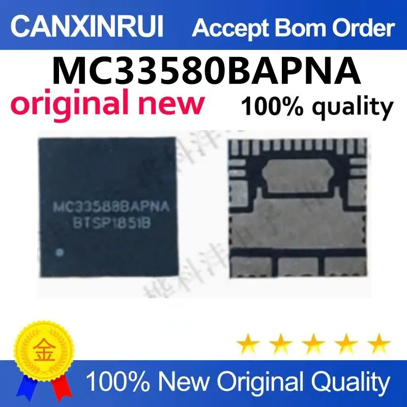 5-100piezas-mc33580bapna-自動車コンピュータボード一般的に使用される脆弱なチップ在庫ありプロフェッショナル自動車チップ