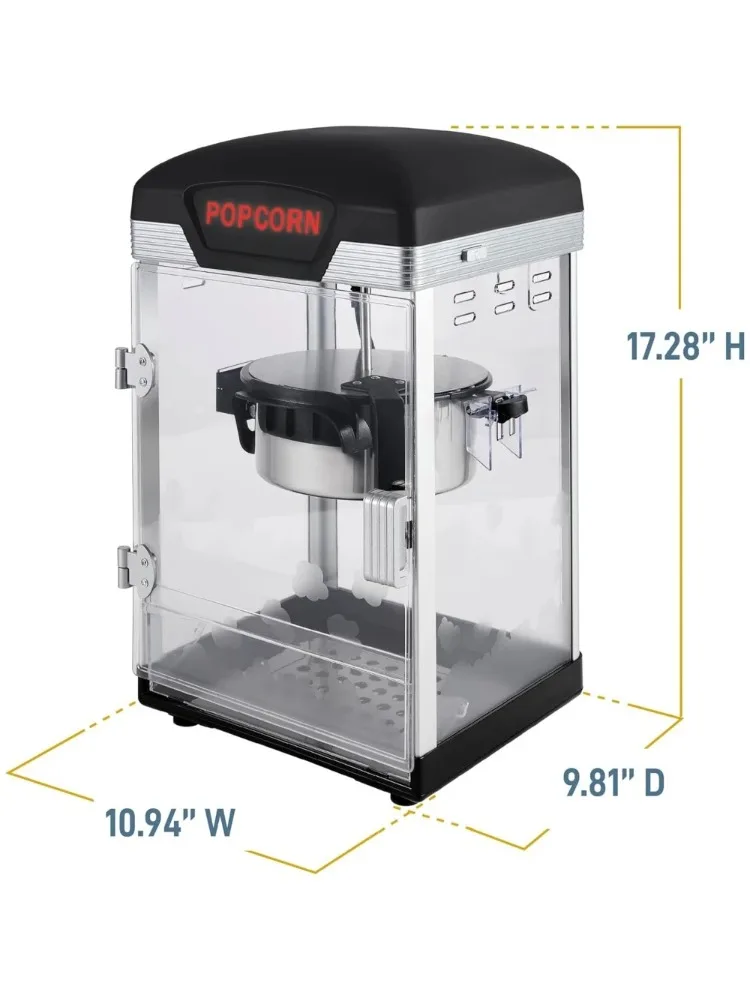 4 кв. Машина для приготовления попкорна, машина для приготовления попкорна для гурманов с чайником с антипригарным покрытием, машины для приготовления попкорна