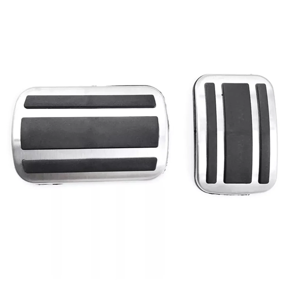 Effortless Installation Pedals Stainless Steel Pedal Covers Upgrade Car Interior 8*5*3 Two Throttle Pedals Included