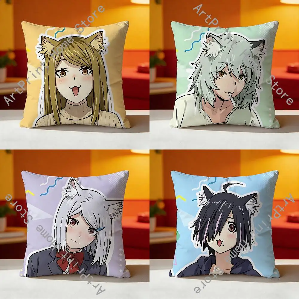 C-Chainsmoker C-Cat Pillowcase for Sofa Room Office Decor Printing Protector Cushion Cover Valentine gift Custom