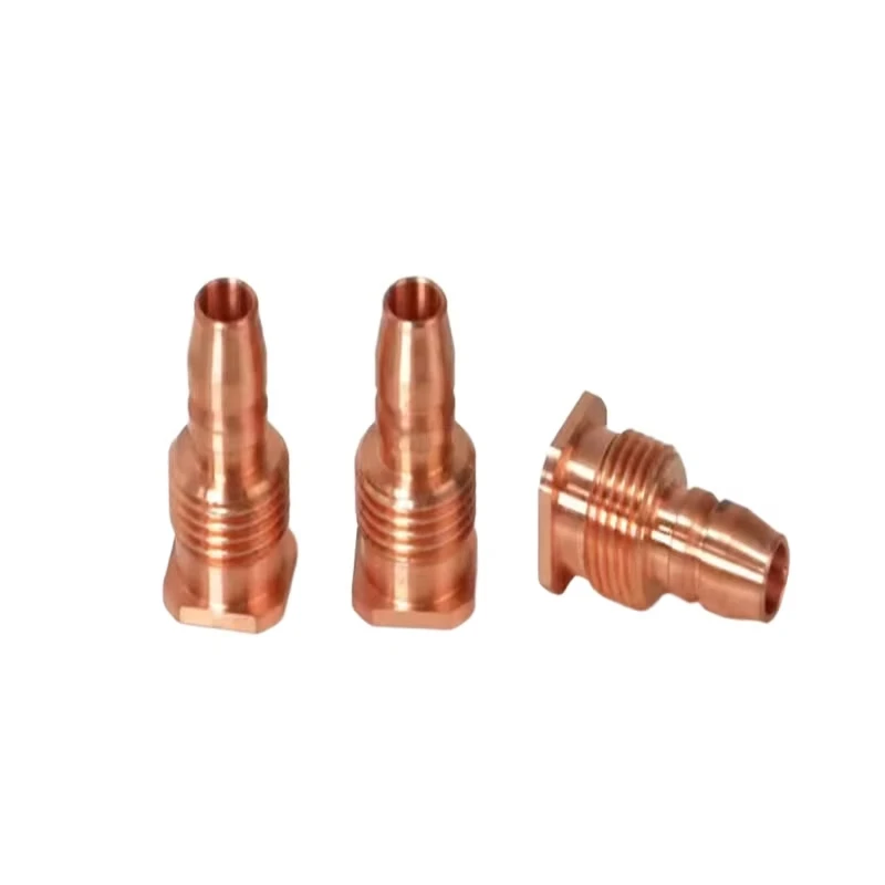 Custom copper precision CNC machining Outer wire pagoda joint Water pipe/air pipe connection Hose connection fittings