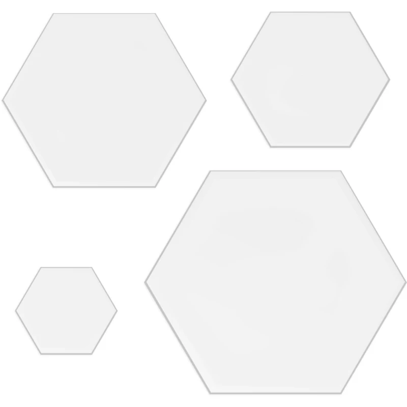 

Transparent Acrylic Laser Cut Hexagon Sheet Plexi Plastic Panel Blanks For Glass DIY Template Painting Art Craft