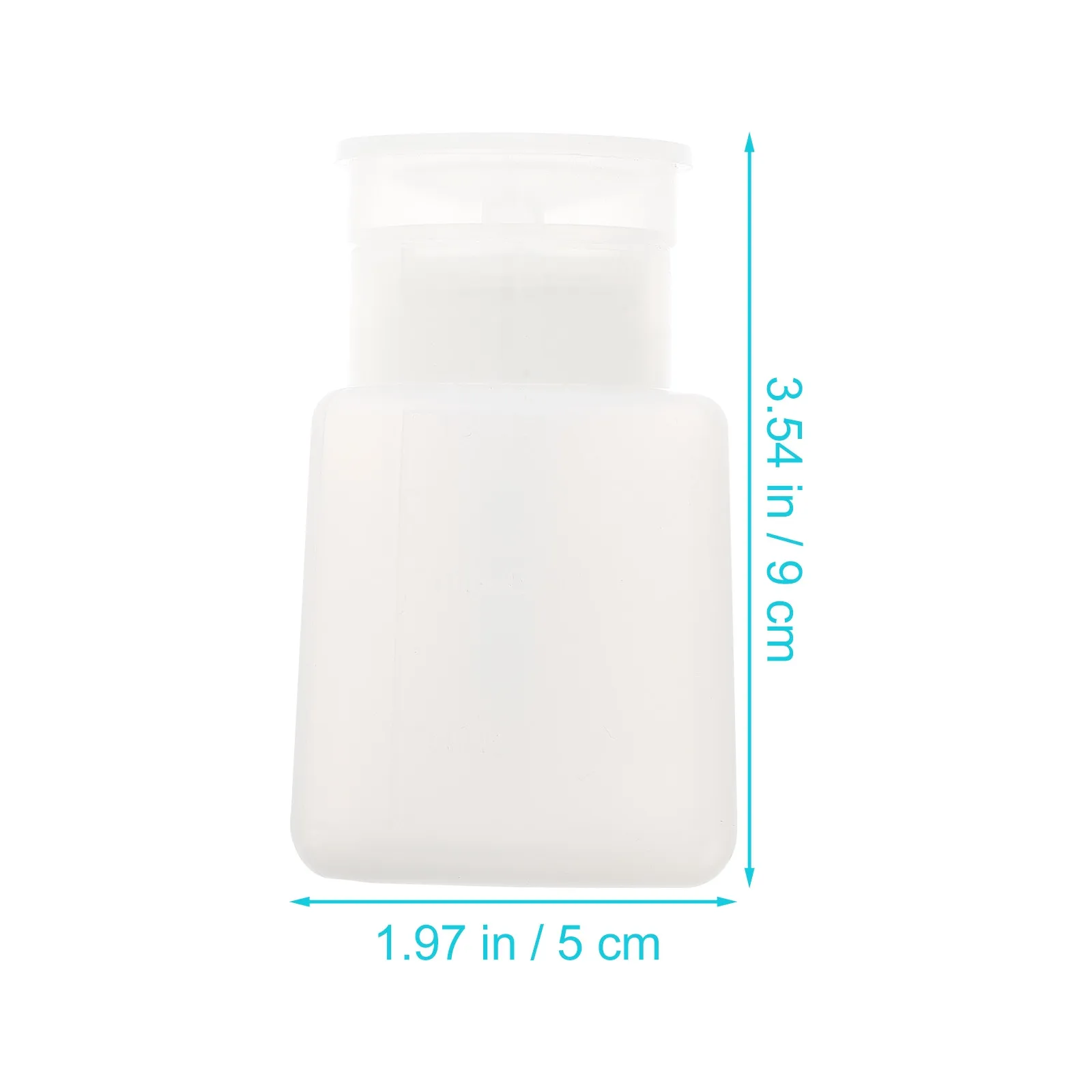 Alcohol Dispenser Bottles 2 Pack Press Pump Antistatic Empty Containers for Lab Makeup Remover Lotion