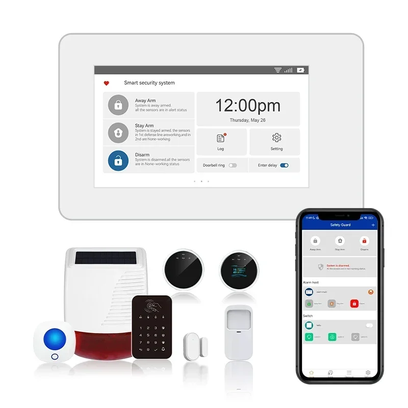 CMS center monitoring software APP wireless WIFI GSM autodial SMS smart home office security burglary alarm system