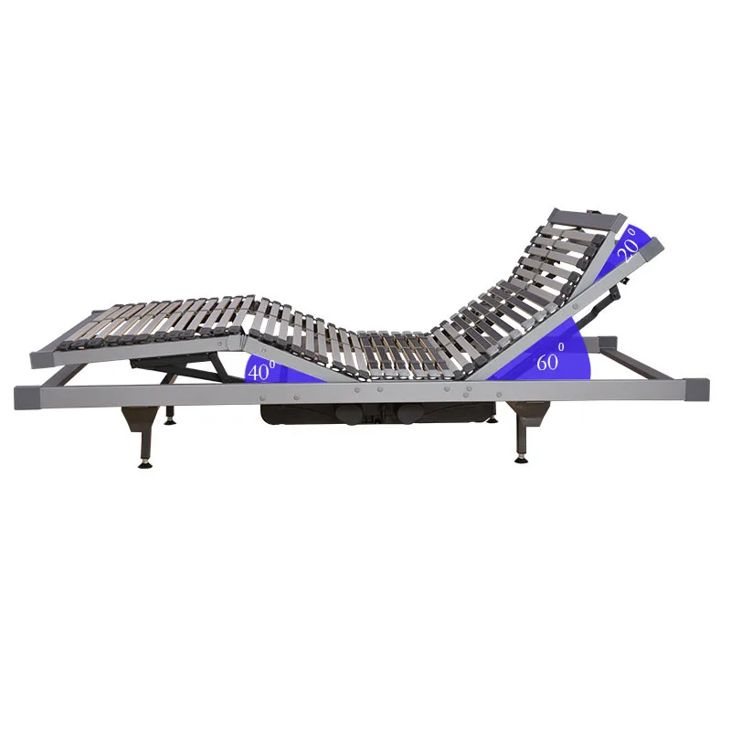 Electric bed row skeleton remote control lifting single hotel confinement center home smart bed frame