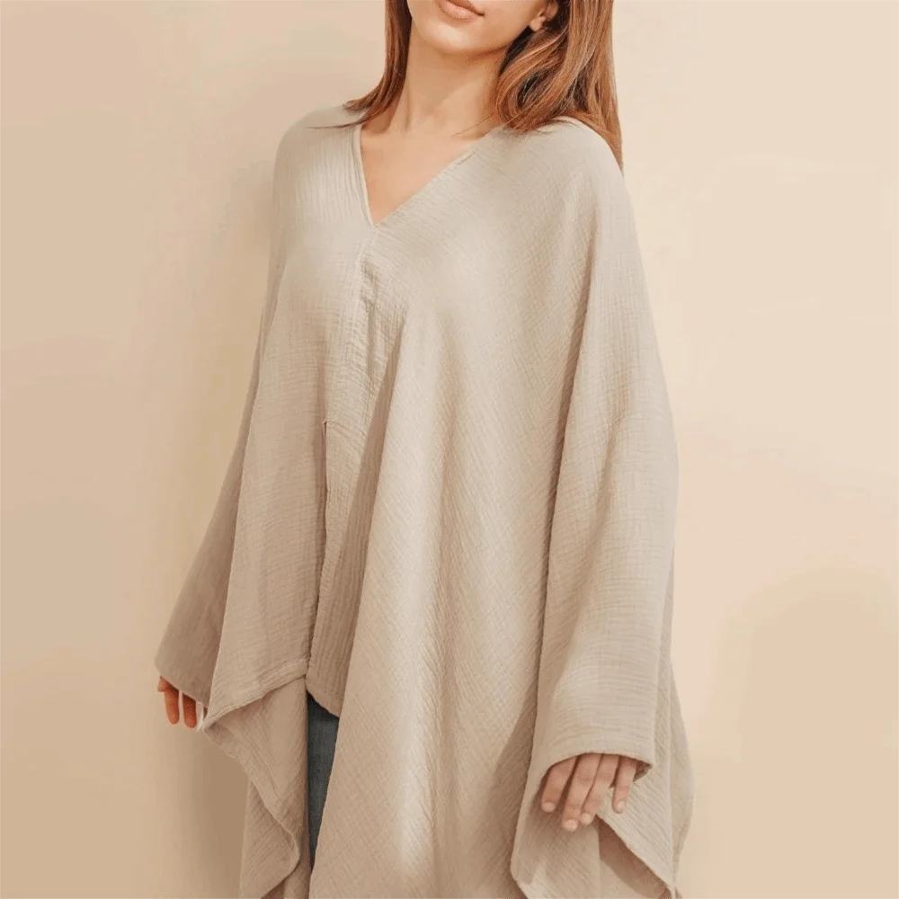 

Solid Color Maternal Nursing Covers Comfortable 2 in 1 Feeding Clothes Soft Anti-Exposure Breastfeeding Blanket