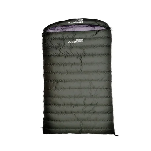 화이트 덕다운 성인 침낭, 야외 캠핑 봉투, 따뜻한 여행자, 초대형 2 인용, 220*130cm 필링 800, 1000, 1200g  Best5