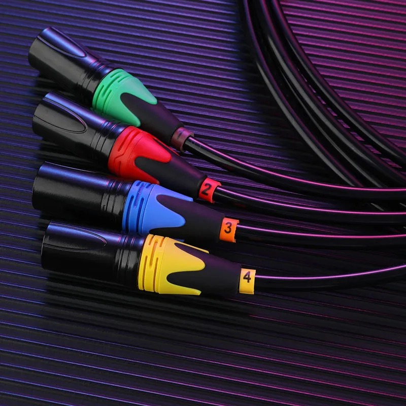 4 Channel Snake Cable AUDIO XLR Snake male to female Multi-channel audio signal cable Stage lighting transmission signal line