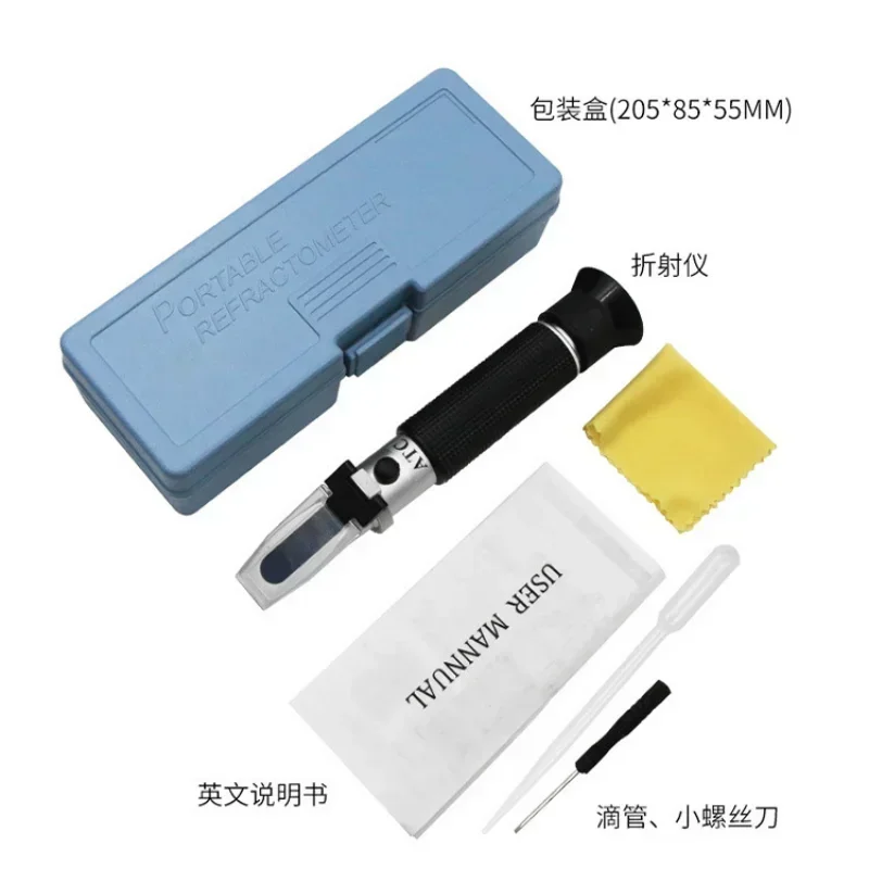 

Tester Sugar Meter Fruits Brix Densimeter Grapes Saccharimeter Concentration Sugar Refractometer Handheld 0-32% Alcohol Tools