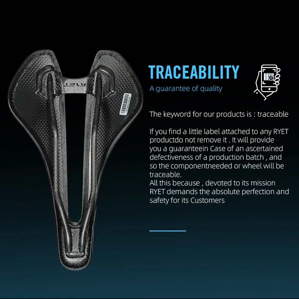 2026 RYET سرج كربون كامل خفيف 81 جرام/87 جرام ، قضيب كربون من الجلد 7 × 9 مللي متر 143/155 مللي متر لدراجة الحصى MTB على الطريق