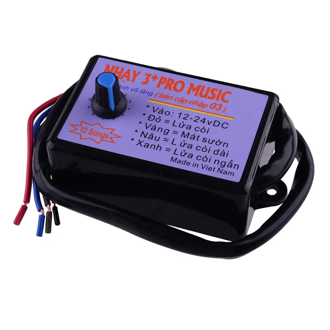 

12-24 В 12-звуковой музыкальный звуковой сигнал, контроллер блока управления, универсальный для автомобиля, грузовика, морской лодки, черный пластик