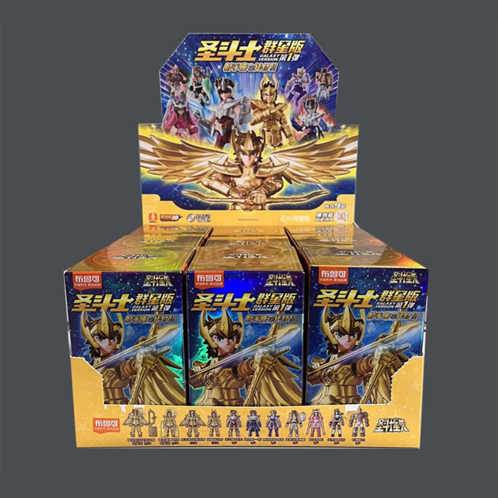 Saint Seiya Blind Box Blokees Gold Saint Building Block Assembling Toys Shura Aiolos Assembly Action Figure Toys Ornament Gift