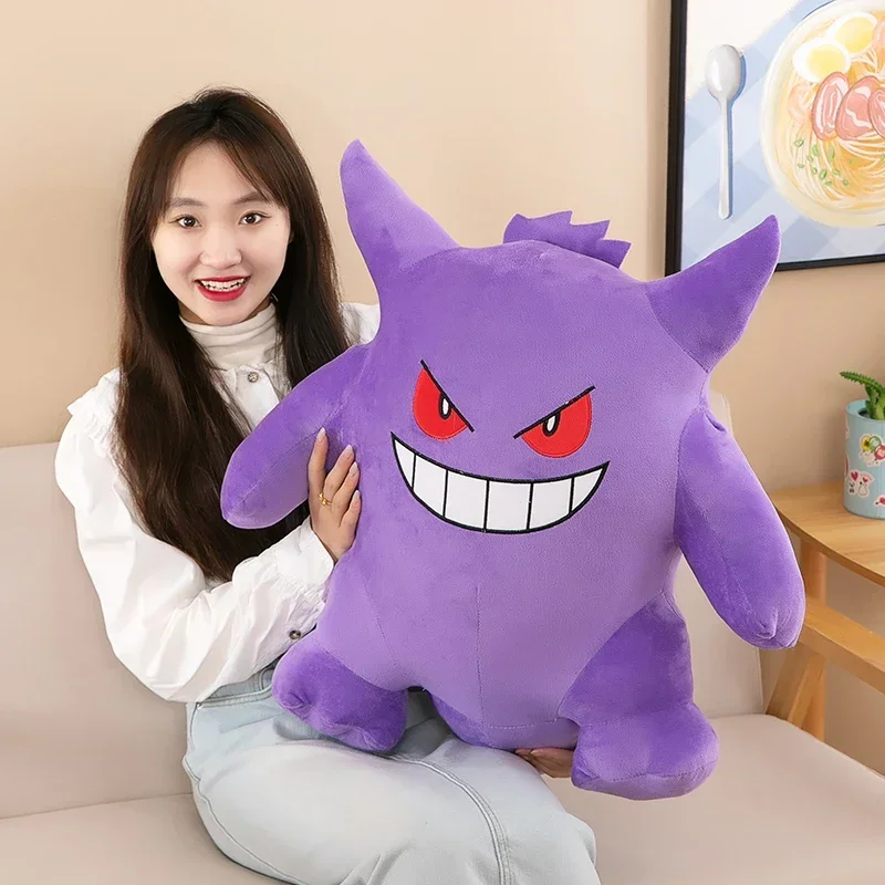 25/40/60cm Pokemon Gengar Big Size Plush Pikachu Anime Toy Cute Bulbasaur Squirtle Psyduck Anime Stuffed Doll Kids Birthday Gift