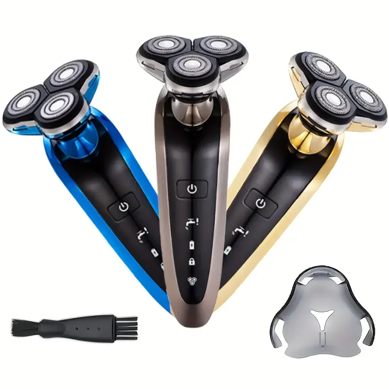 

Электробритва для мужчин, аккумуляторная электробритва с 3D плавающей головкой, портативная бритва, идеальный подарок для мужчин