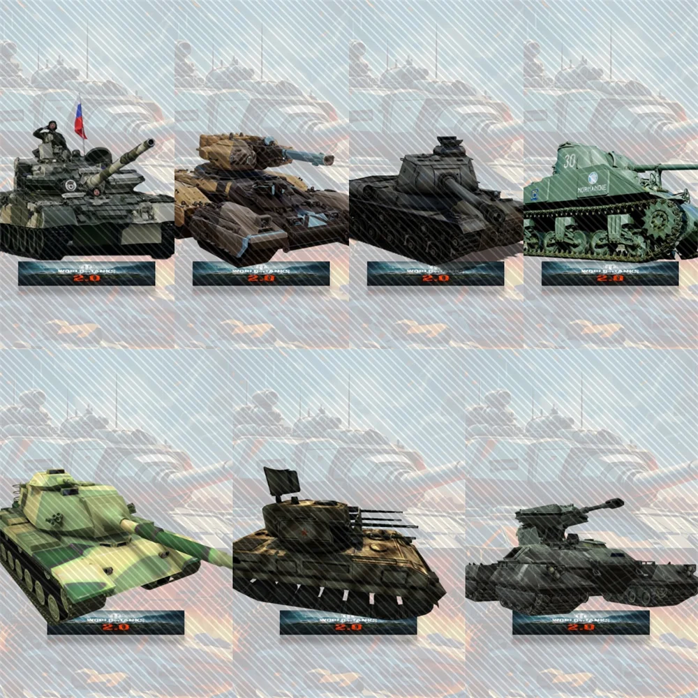 

15CM Charm game tank battle Acrylic Stand Model Cosplay Characters Ornament Accessories Good Collection Gifts