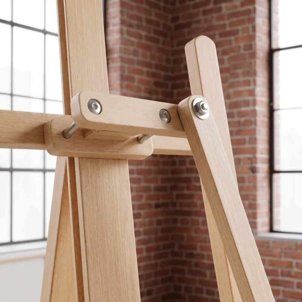 Wood Artist Hand Support Bridge Hanging Design Sturdy Oil Painting Support Stand Wrist Rest Adjustable Height Angle