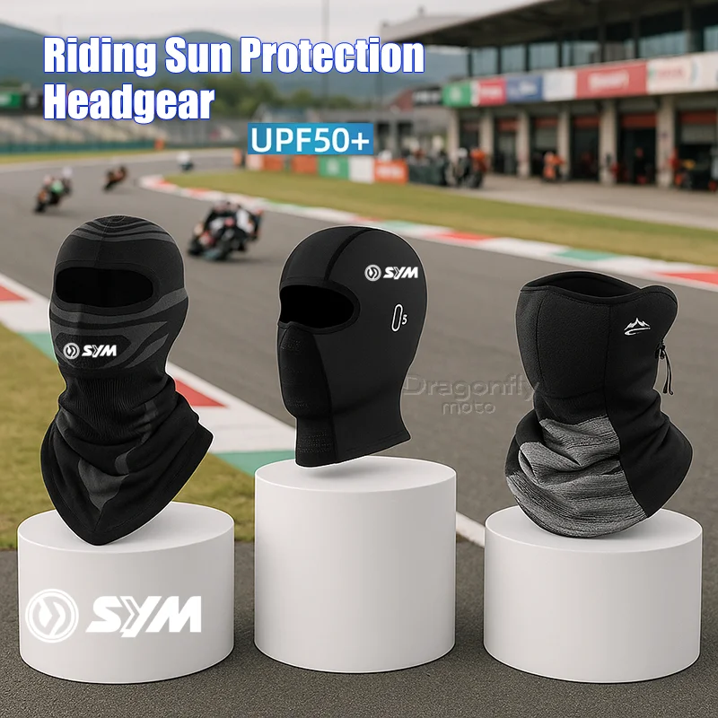 

For SYM JP150 GR125 fiddle 3 FNX150 maxsym 400i 600i Motorcycle Balaclava Summer Sun Protection Motocross Cycling Cap Winter