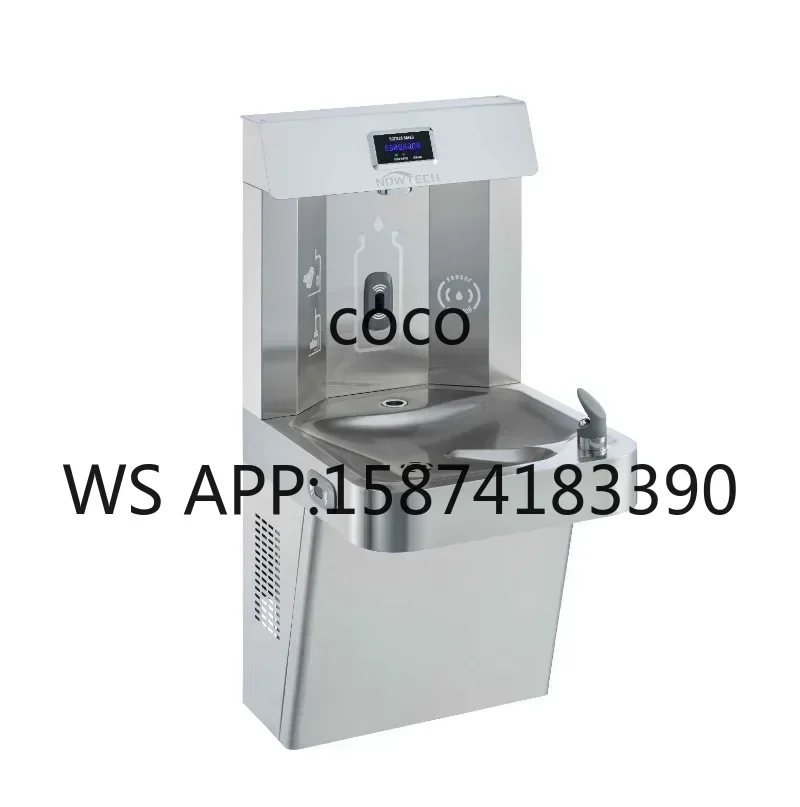 Stainless Steel Outdoor Cold Water Dispenser, Public Pedestrian Drinking Fountain
