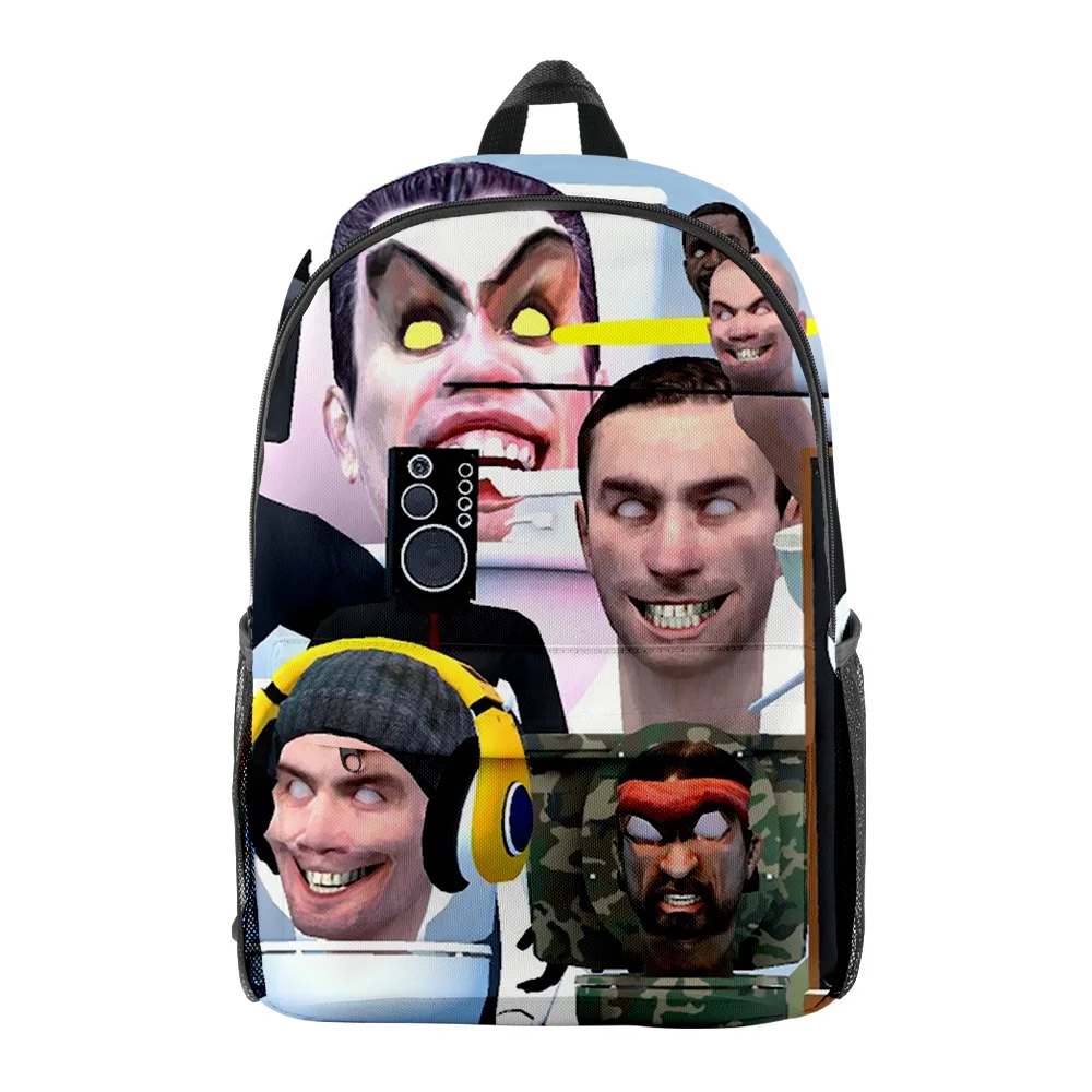 Skibidi-Mochila Harajuku Unisex, mochilas escolares para crianças e adultos, mochila casual, volta às aulas