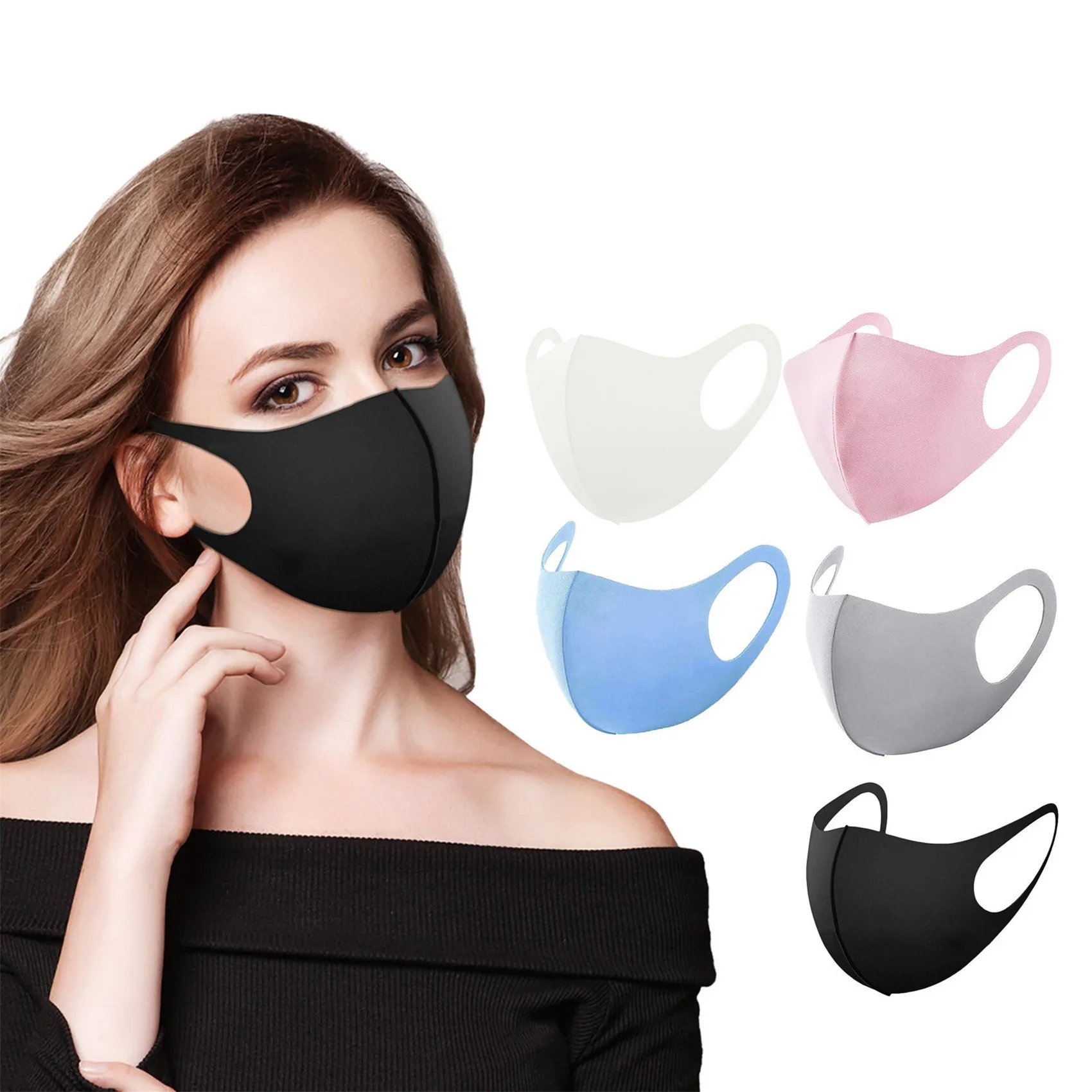 Zomer herbruikbaar stofdicht gezichtsmasker - wasbare unisex bescherming voor volwassenen en kinderen buitenreisactiviteiten