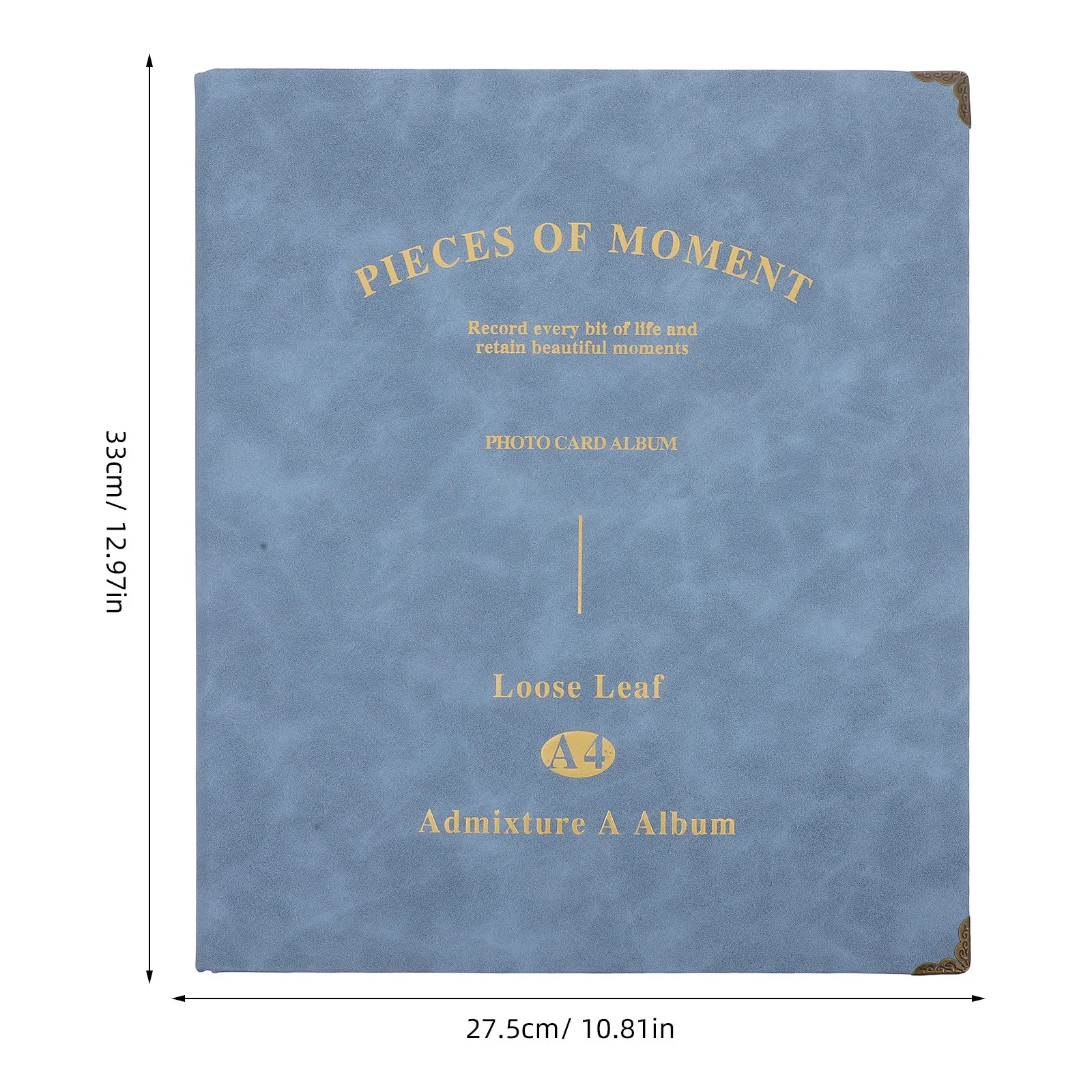 A4 Photo Album Scrapbook Book Keepsake Organizer Waterproof Portable Large Capacity For Cards Tickets Artworks