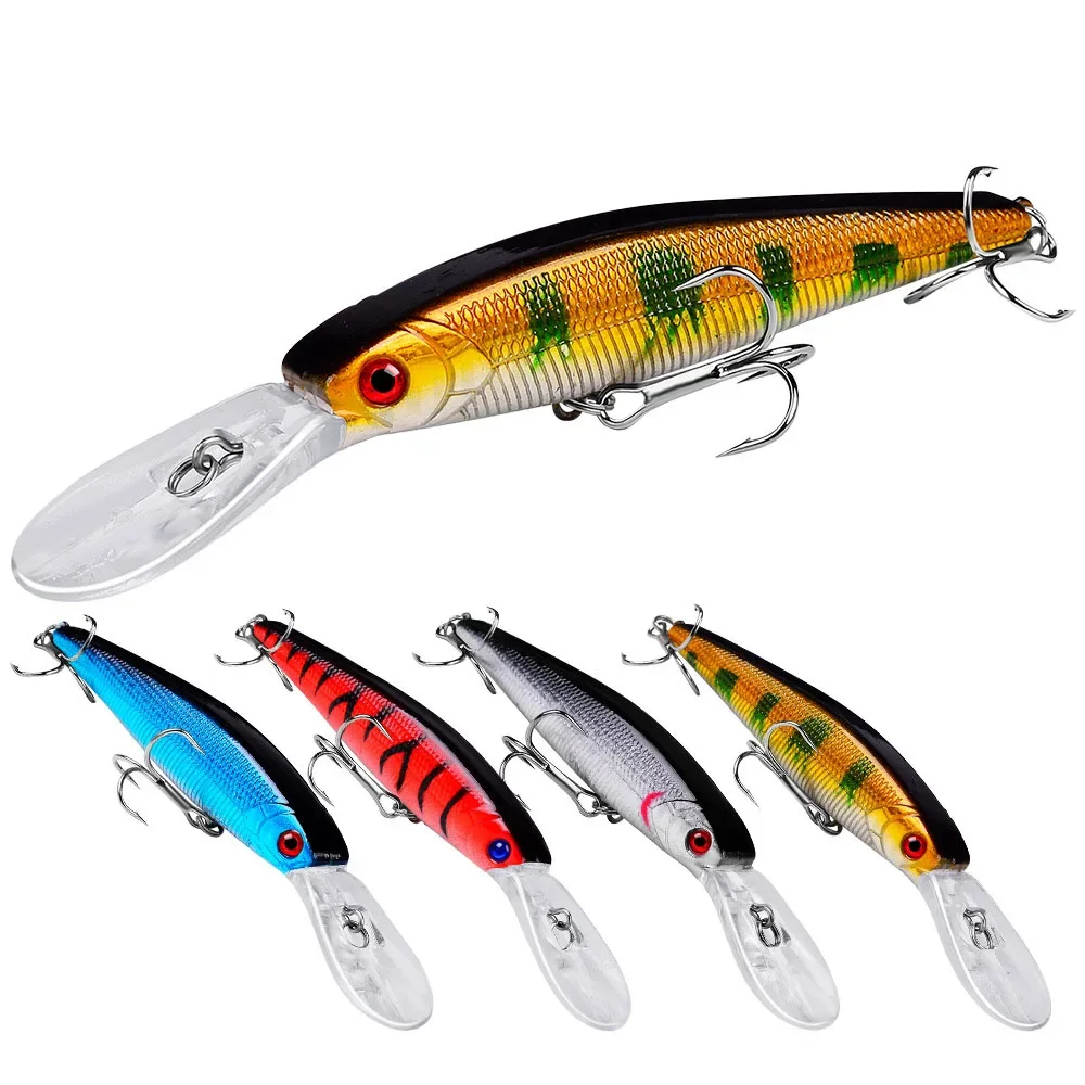 

12.5cm 14g Crank Bait Fishing Lure Floating Minnow Bass Swinger Bait Hard Artificial Fake Bait Pesca Accessories