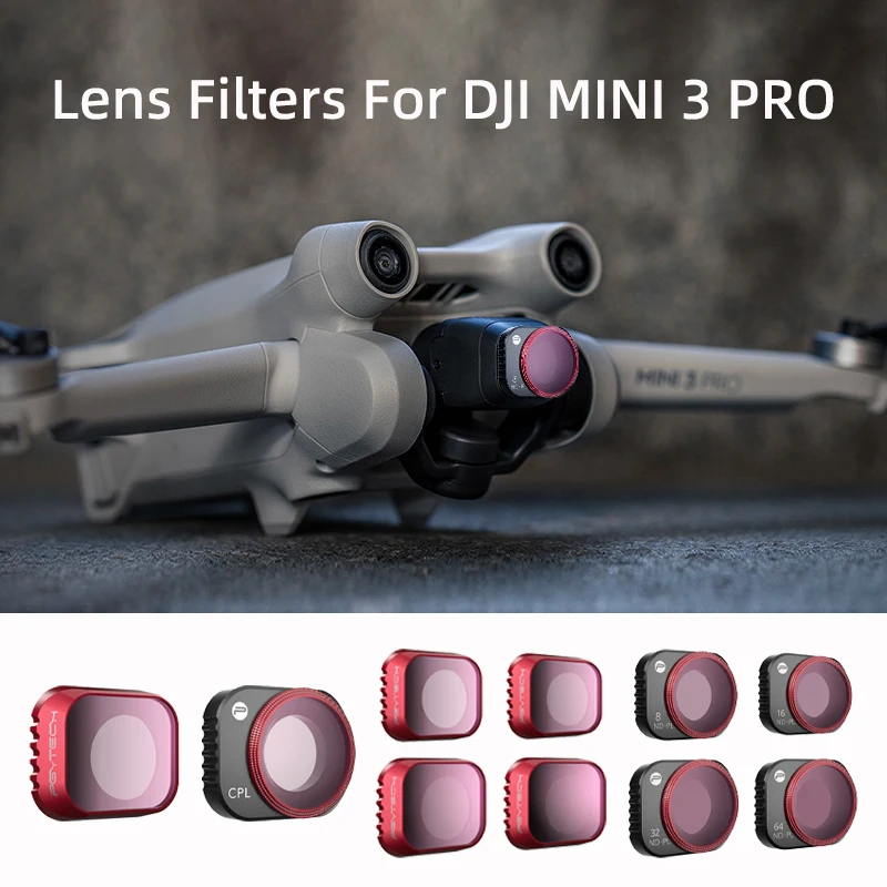 For DJI Mini 3 Pro Drone Gimbal Camera Lens Filters Adjustable CPL Polarizer ND Filter UV Protective Filter NDPL Accessories