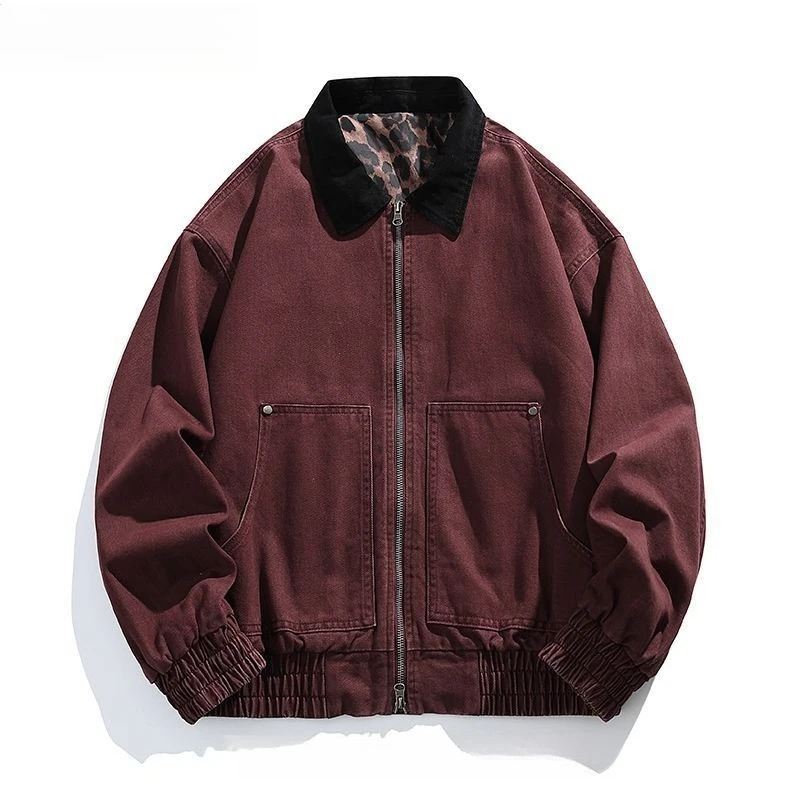 

2025 spring and summer new work jacket trendy and handsome retro lapel large size loose jacket